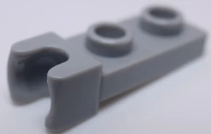 Lego 24x Light Bluish Gray Plate Modified with Small Tow Ball on End - Picture 1 of 1