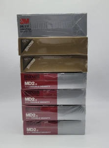 MAXELL 3M 5.25" 5 1/4 MD 2D Mini Floppy Disks (70ct) New Sealed - Photo 1/7
