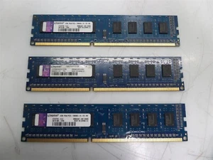 Lot of 3 - Kingston K1N7HK-ELC 2GB PC3-10600 DDR3 Desktop Memory Module - Picture 1 of 4