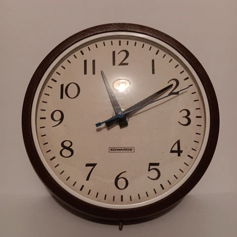 Vtg Edwards CO 8"-9" School Work Wall Clock Cover