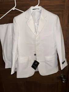 NOS Soprano Junior White Tuxedo Jacket & Pants Size 12/14 - Picture 1 of 9