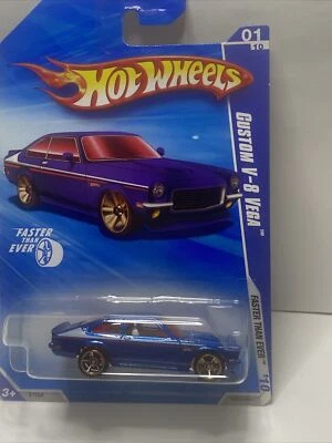 Hot Wheels HW Faster Than Ever ‘10  Custom V-8 Vega Blue - Image 1 of 4
