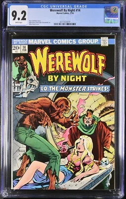 Werewolf By Night #14 CGC 9.2 (1974) Mike Ploog Cover Marvel Comics - Image 1 of 2
