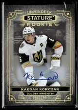2022-23 Upper Deck Stature Autographs Kaedan Korczak Rookie Auto 194/199 #108