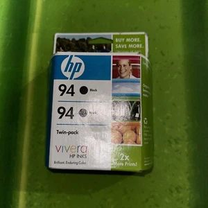Oryginalne wkłady atramentowe HP C9350FN OEM HP 94 czarne dwupak w pudełku wygasły - Zdjęcie 1 z 4