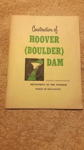 Folleto de construcción vintage de presa de roulder Hoover 1950 - Imagen 1 de 11