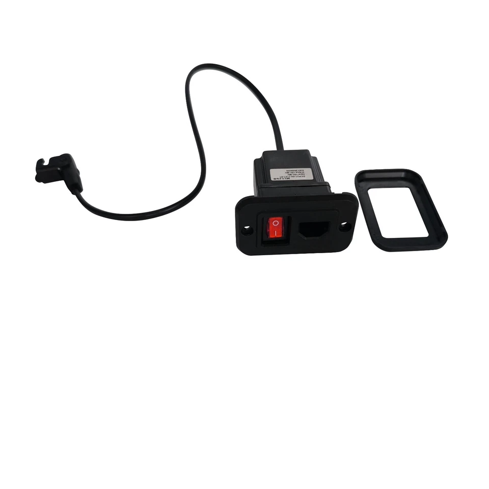 DEQUN Fixed DC Power Socket Replacement with Switch for Power Recliner Sofa Lift Chair