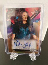2021 Topps Finest WWE Roster Auto Gold Refractor #01/50 Nia Jax #RA-NJ CARD