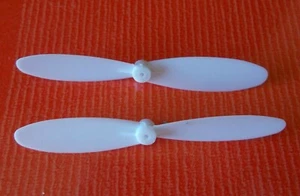 2x pcs Hubsan H107C, JJRC H6C Rotor 55mm Propellers Blades CW & CCW Quadcopter. - Imagen 1 de 2