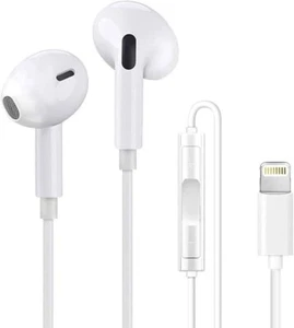 For iPhone 7 8 X 11 12 13 14 15 16 Headphones Earphones Handsfree Premium mic - Picture 1 of 3