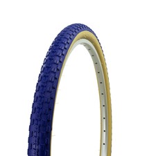 NEW! 26" x 1.75" BMX bike BLUE GUM WALL Comp 3 design bicycle tire 65PSI!