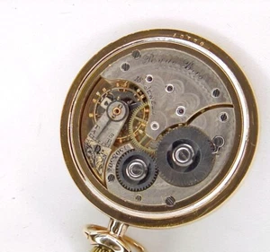 OMEGA 10 SIZE "RYRIE BROTHERS" 15 JEWELS SERVICED GF CASE 24 HOUR ENAMEL DIAL - Picture 1 of 6