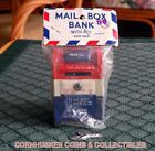 VINTAGE U.S. MAIL BOX BANK WITH ORIGINAL PACKAGE KEY, WITH 89 CENT PRICE TAG  👀