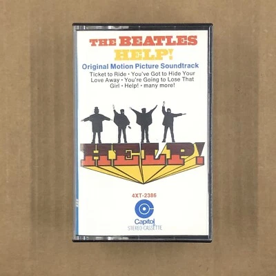 THE BEATLES Cassette Tape 60s Rock Pop HELP! TICKET TO RIDE HIDE YOUR LOVE AWAY - Image 1 of 4