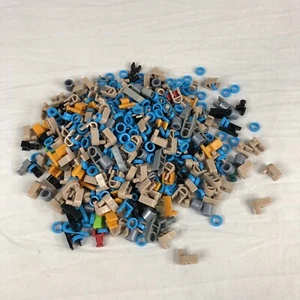 KNEX PARTS LOT Clip/End Connector Spacers Splice 600+ Small Pieces Gray Tan Blue - Picture 1 of 3