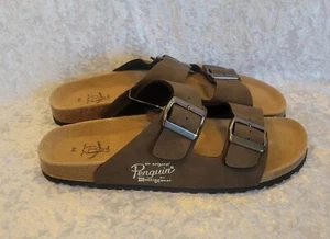 Penguin Men's Buckle Sandals US Size 10 Brown Brand New!!! - Picture 1 of 10