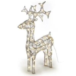 Rentier Acryl 120 LED warm-weiß Weihnachtsbeleuchtung Weihnachten Figur 100 cm - Bild 1 von 4