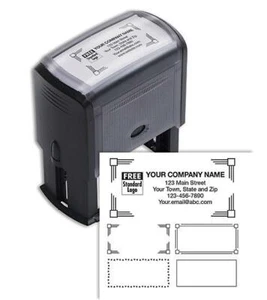 Name & Address Stamper, Large Self Inking / Deluxe Item #: 102169L - Picture 1 of 1