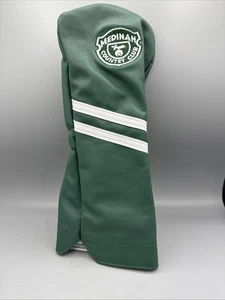 WINSTON COLLECTION Copricapo pilota in pelle MEDINAH COUNTRY CLUB verde nuovo - Foto 1 di 2