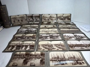 Underwood Stereoview Cards Holland 20-1904 & 2-1894 Lot Of 22 Storage Book As-Is - Picture 1 of 23