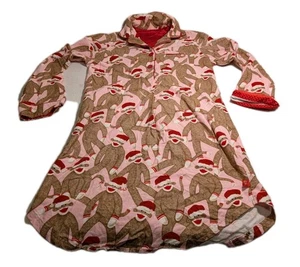 Nick & Nora S Franela Papá Noel Calcetín Monos Franela Camisa de Noche - Imagen 1 de 7