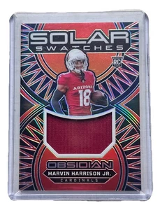 Muestras solares de obsidiana 2024 SS-MHJ Marvin Harrison JR. Arizona Cardinals - Imagen 1 de 2
