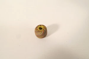 rot gelb blaue Glasperle Jatim Indonesien HO58 15x15mm nice Bead Java Indonesia - Picture 1 of 7