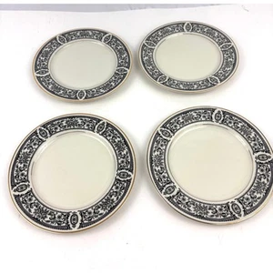 VTG Set Of 4 Momoyama Fine China Ivory Glazed Made in Japan Dessert Plates - Picture 1 of 9