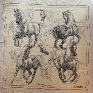 Here’s Cashmere Silk 140 Shawl, “Piroutte Au Galop” - Picture 1 of 10