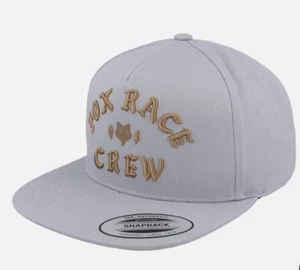 Fox Racing Herren Race Crew SnapBack Mütze $ 45 Einheitsgröße stahlgrau - Bild 1 von 2