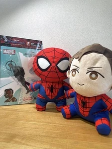 Marvel Spider-Man Plush Doll Set Peter Parker Tom Holland 30cm with Stickers - Picture 1 of 5