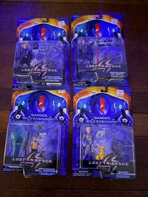 Lote Completo de 4 Figuras de Acción Lost in Space Trendmasters Vintage 1997 Nuevo en Caja Foto 1 de 4