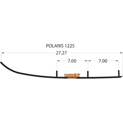 Woodys Slim Jim2® 6 in. Dooly Wear Bar - S2P6-1225 - Image 1 of 2