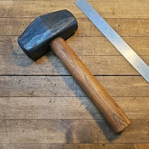 Vintage Hammer Doppelschräge SCHLITTEN Club HAMMER 4 Pfund 1910er Schmiedwerkzeuge ☆ USA - Bild 1 von 4