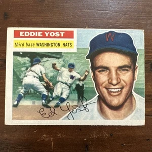 1956 Topps (B) Eddie Yost Washington Nationals #128 - Imagen 1 de 2