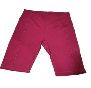 Pantalones cortos de bicicleta 3XL granate con bolsillos laterales - Imagen 1 de 6