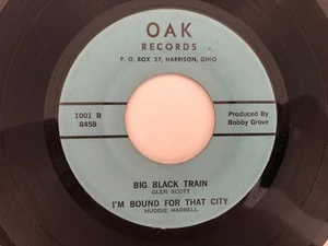 Ohio Rockabilly Gospel 45 GLEN SCOTT Big Black Train OAK hören - Bild 1 von 2