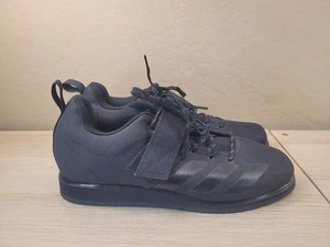 Adidas Powerlift 4 Weightlifting Shoes Black Training Crossfit Mens 11 EUC - Picture 1 of 9