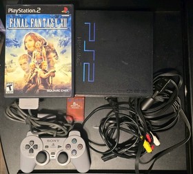 PS2 w/ Controller, Memory Card, Cords & Final Fantasy XII BUNDLE! *TESTED*