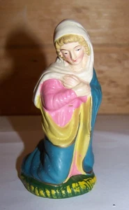 Figura Belén Vintage Japón Composición-Papel Maché 4" Escala María - Imagen 1 de 7