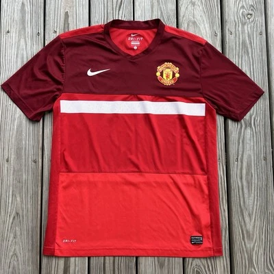 Camiseta de entrenamiento auténtica Nike Manchester United FC para hombre talla grande Foto 1 de 4