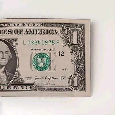 Fancy Serial Number Birthday Note March 24, 1975 • 50th Coming Up! • - Image 1 of 3