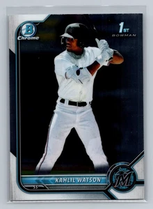 2022 Bowman #BCP-3 Kahlil Watson Chrome Prospects - Picture 1 of 2