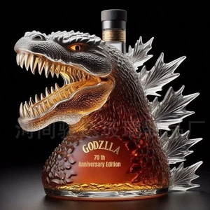 Neue Godzilla Whisky Flasche Dekanter Graviertes Glas präsentiert Sammleredition - Bild 1 von 11