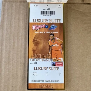 NBA '99-'00 LA Clippers VIP Game 3 Staples Center Inaugural Season Tickets RARE - Bild 1 von 3