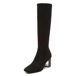 Donald Pliner Cassidy, Knee High, Black-Stretch Suede, Size: US 11 M - Picture 1 of 3