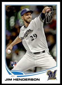 2013 Topps Update Jim Henderson Rookie Milwaukee Brewers #US161