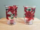 Holiday Spirit Etched Poinsettia 6 Candle Holders