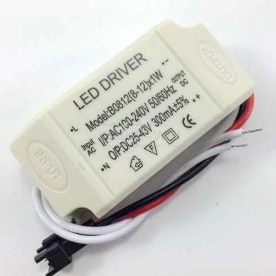 Transformator LED Driver Netzteil Trafo mit Anschlusskabel 8-12W 300mA Neu - Bild 1 von 4