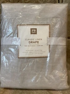 NEW POTTERY BARN TEEN CLASSIC LINEN DRAPE 44" X 84" GRAY GREY Retail $99 - Picture 1 of 2